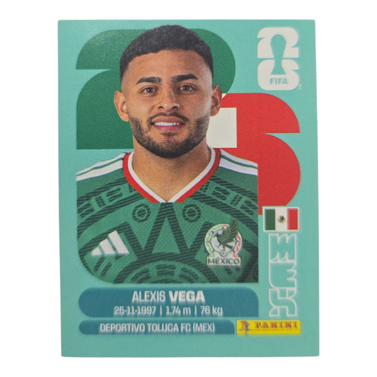 Alexis Vega MEX 18 Mundial 2026 Panini.