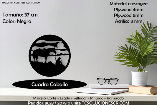 Cuadro Paisaje Jinete