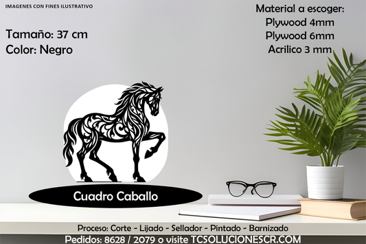 Cuadro Caballo Trotando