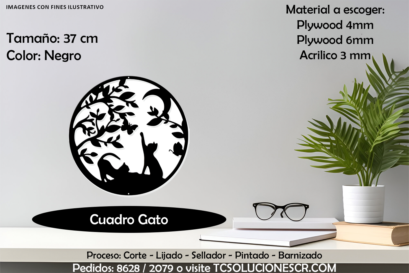 Cuadro Gatos & Luna