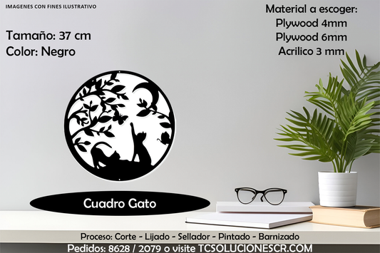Cuadro Gatos & Luna