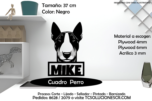 Cuadro Perro nombre Personalizado 20