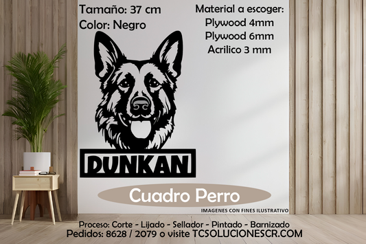 Cuadro Perro nombre Personalizado 24