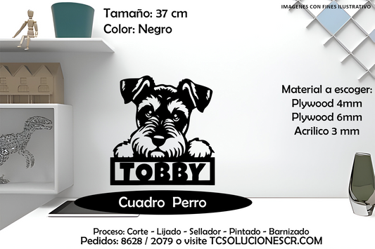 Cuadro Perro nombre Personalizado 5