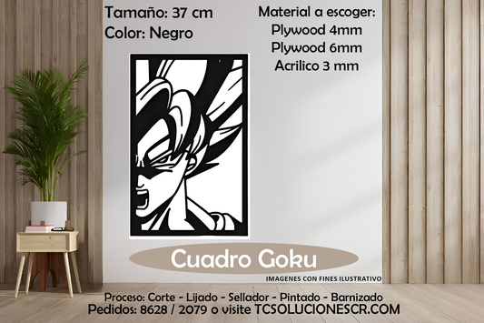 Cuadro DBZ Goku 3