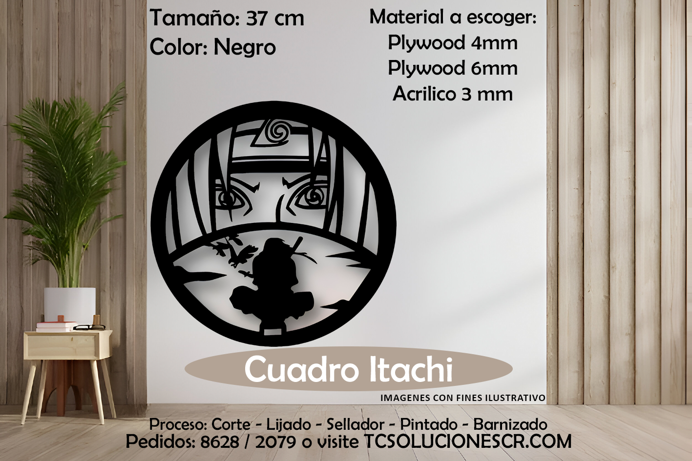Cuadro Naruto Itachi 1