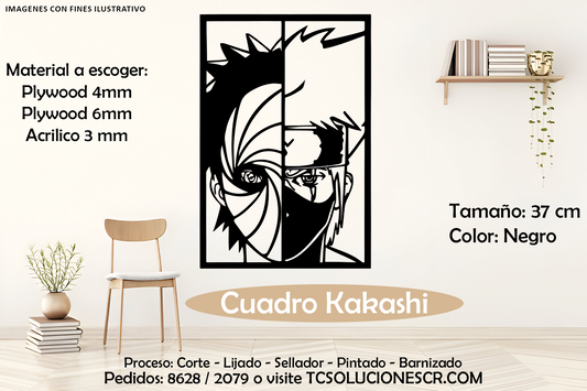 Cuadro Naruto Kakashi & Pain