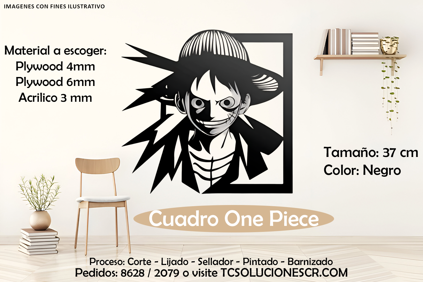 Cuadro One Peace Luffy 1