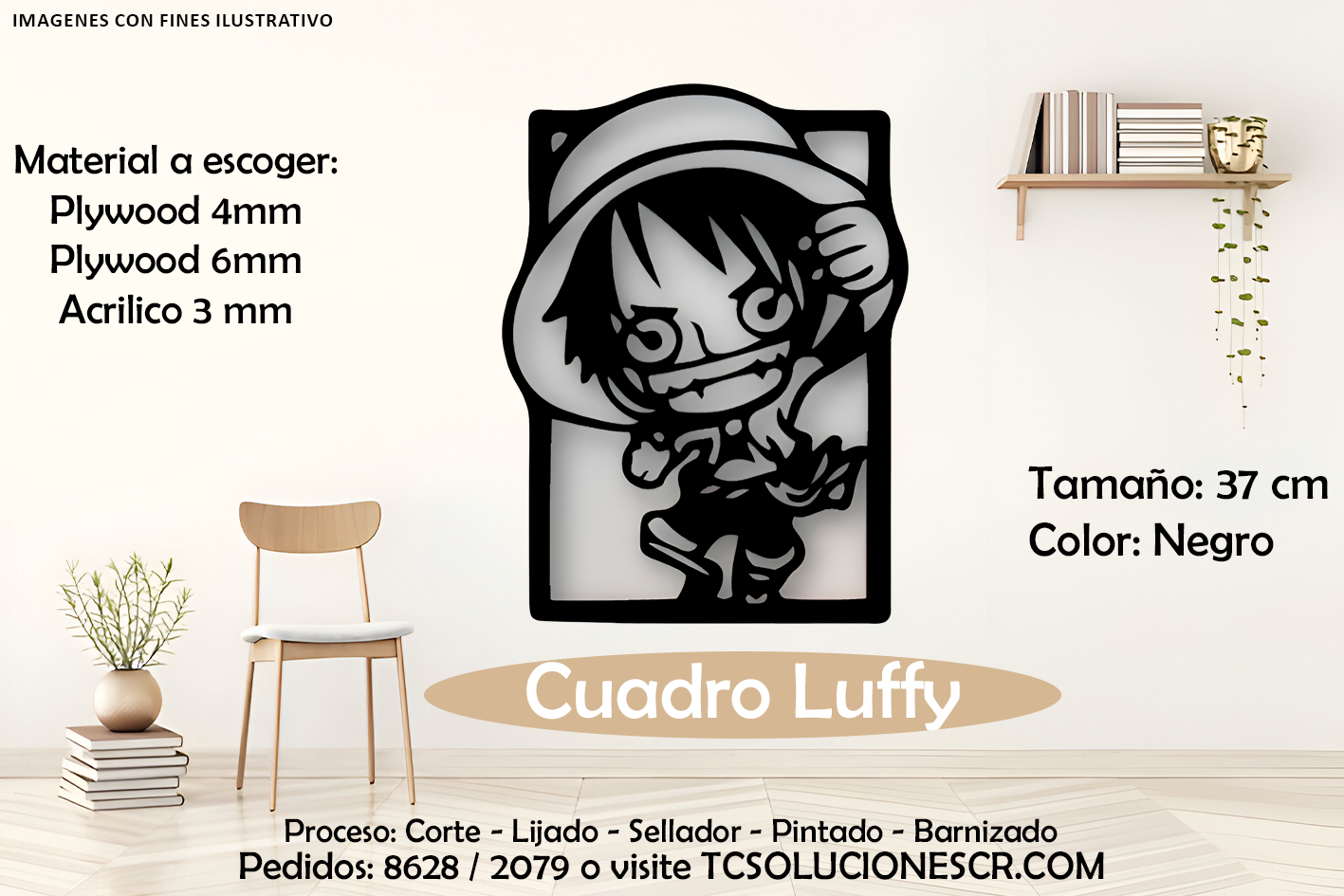 Cuadro One Peace Luffy 3