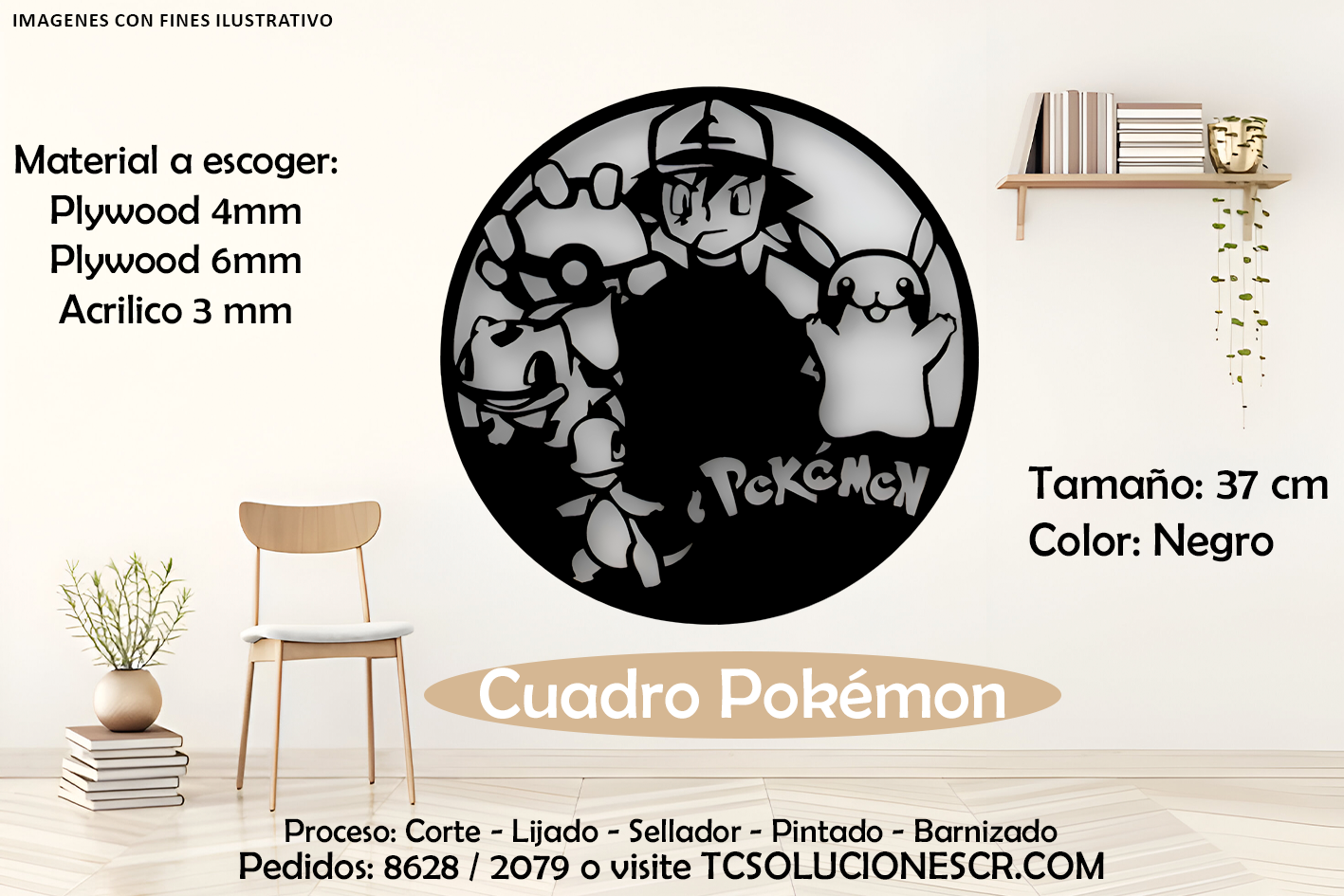 Cuadro Pokemon Ash