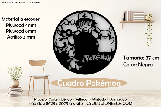 Cuadro Pokemon Ash