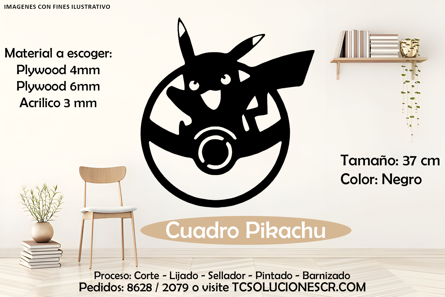 Cuadro Pokémon Pikachu 1