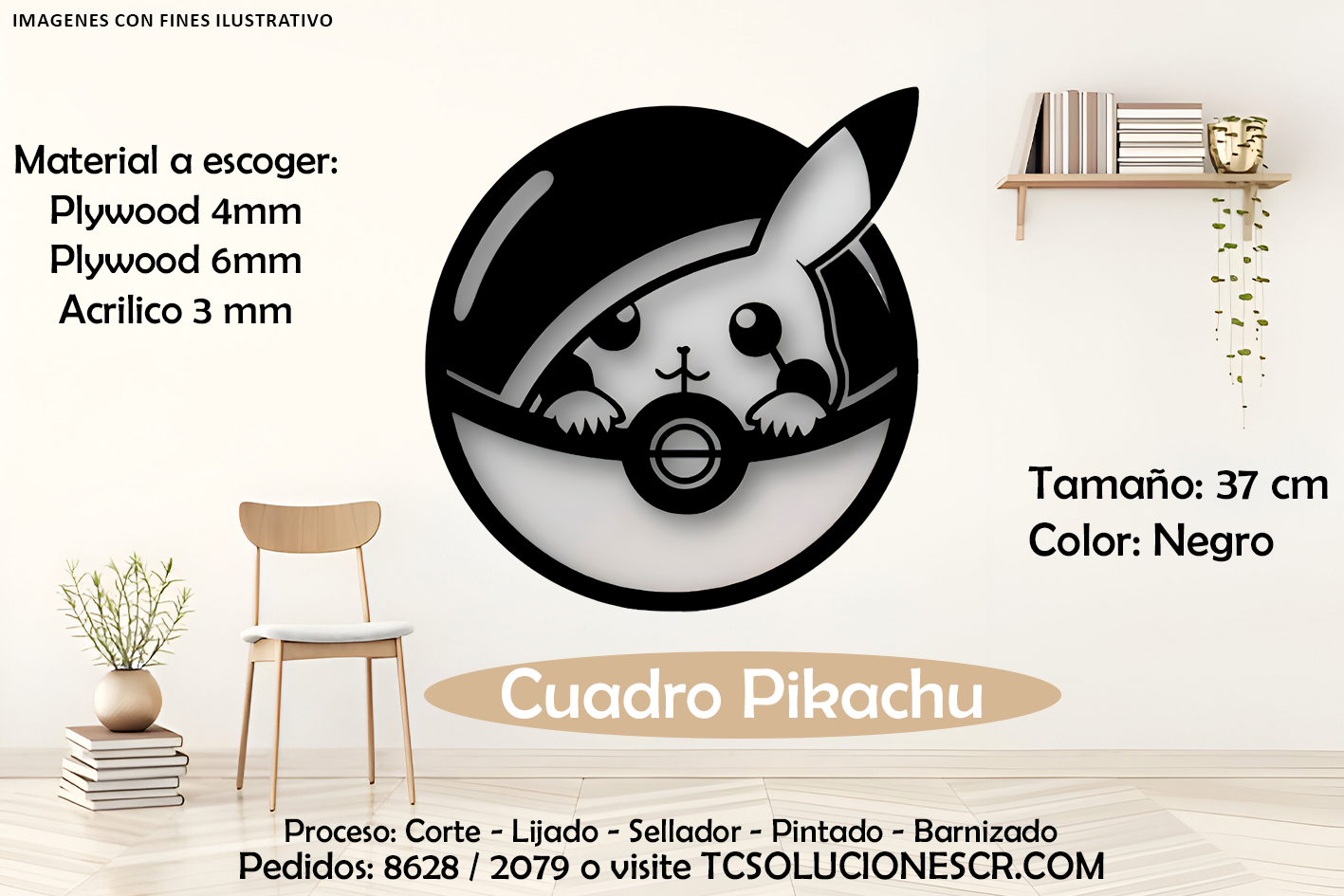 Cuadro Pokémon Pikachu 2