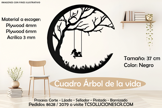 Cuadro Paisaje Arbol 1