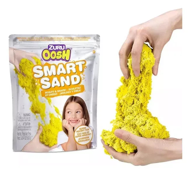 Arena Moldeable Zuru OOSH Smart Sand Amarilla.