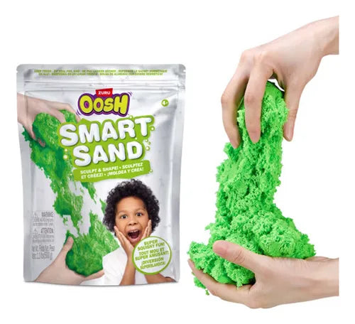 Arena Moldeable Zuru OOSH Smart Sand Verde.