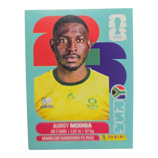 Aubrey Modiba RSA 4 Mundial 2026 Panini.
