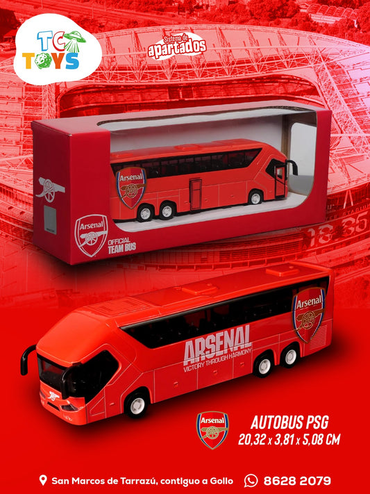 Auto Bus Futbol Arsenal Oficial de Colección.