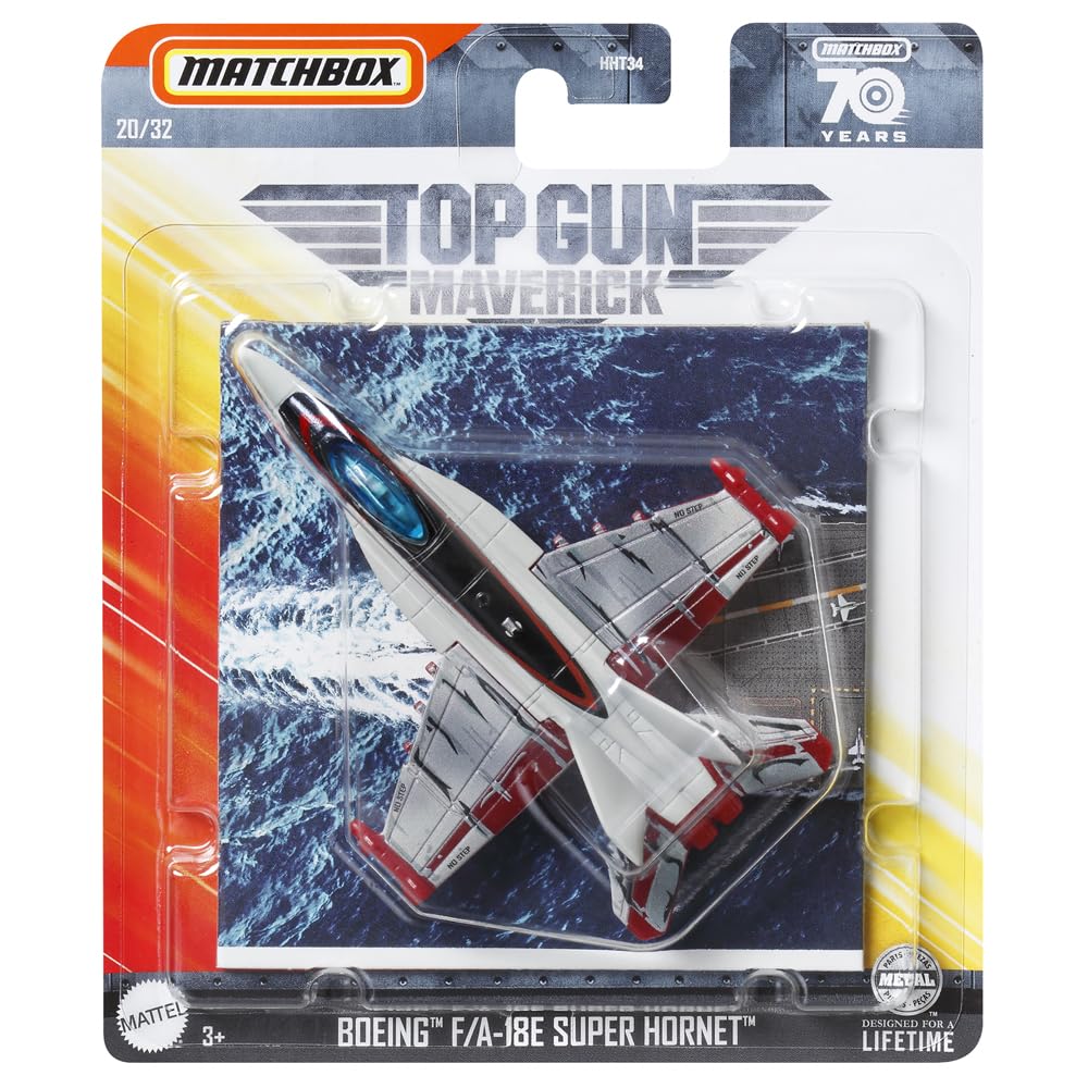 Avión Matchbox Top Gun Maverick Boeing F/A-18F Super Hornet.