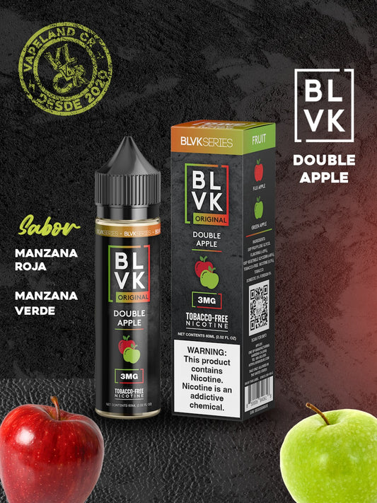 BLVK Double Apple 3mg y 6mg.