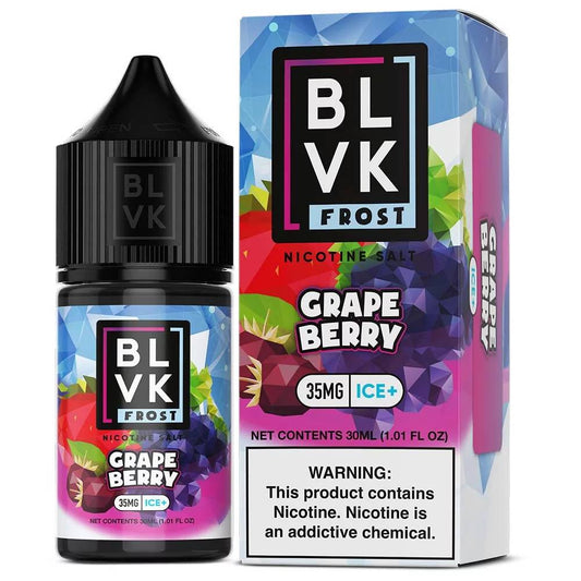 BLVK Frost Salt Grape Berry Ice 35mg y 50mg.