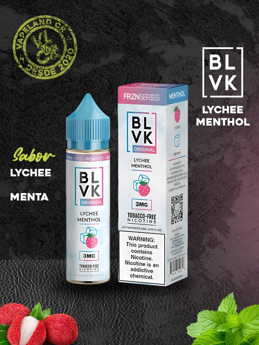 BLVK Lychee Menthol 3mg.