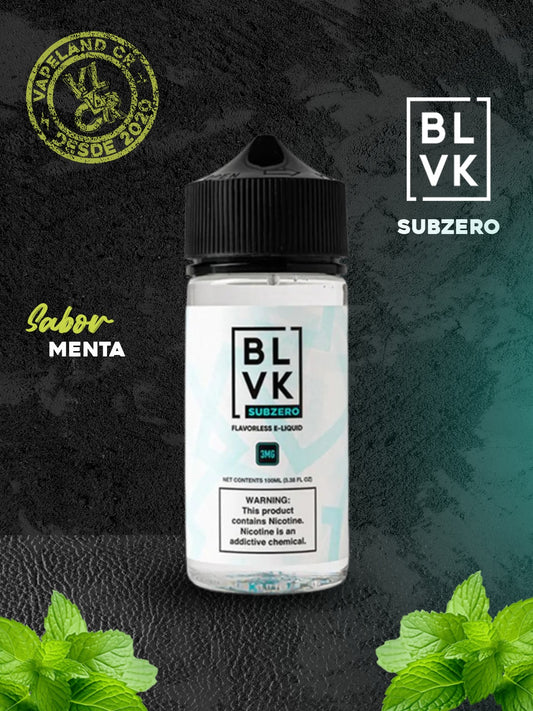 BLVK Subzero Flavorless 3mg.