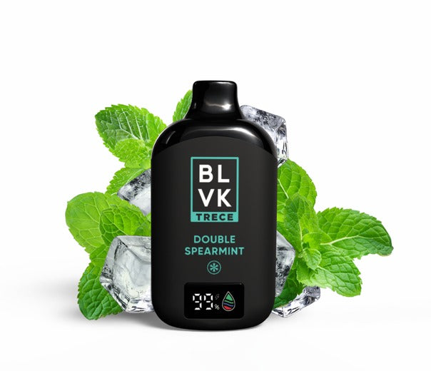 BLVK Trece Double Spearmint 13000 puffs.