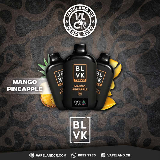 BLVK Trece Mango Pineapple 13000 puffs.