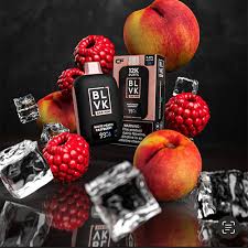 BLVK Trece White Peach Raspberry 13000 puffs.