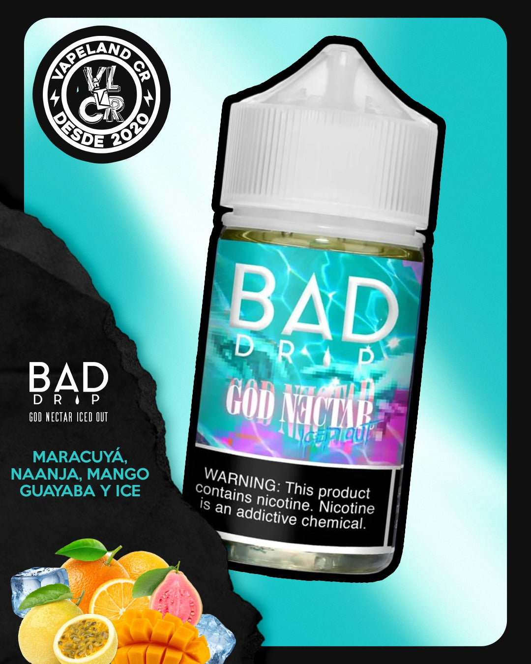 Bad Drip God Nectar Iced Out 3mg y 6mg.