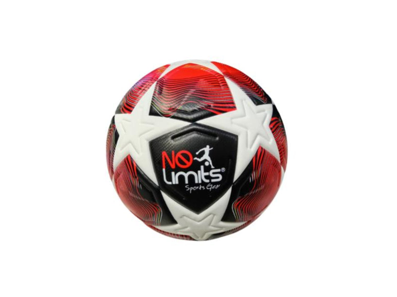 Balón de Fútbol #5 de Estrellas Rojas No Limits.