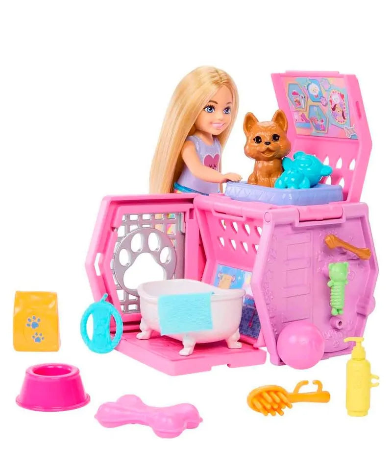 Barbie Family y Friends Club Chelsea Cuidado de Perritos.