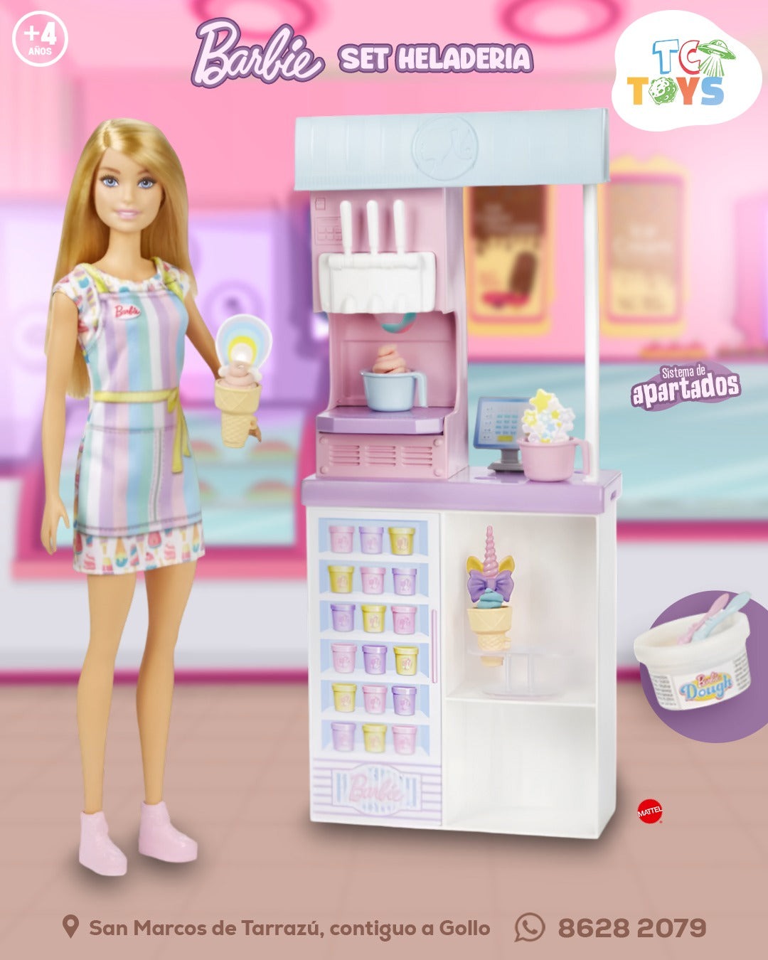 Barbie Heladería Mattel.