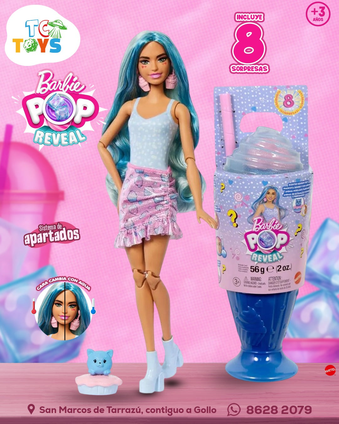Barbie Pop Reveal Milk Shake Mattel.