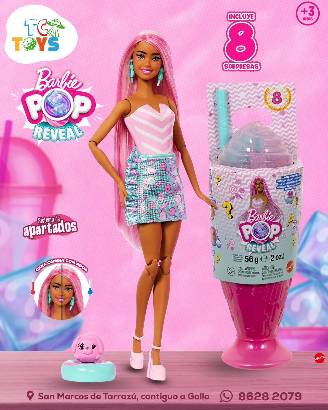 Barbie Pop Reveal Milk Shake Mattel.