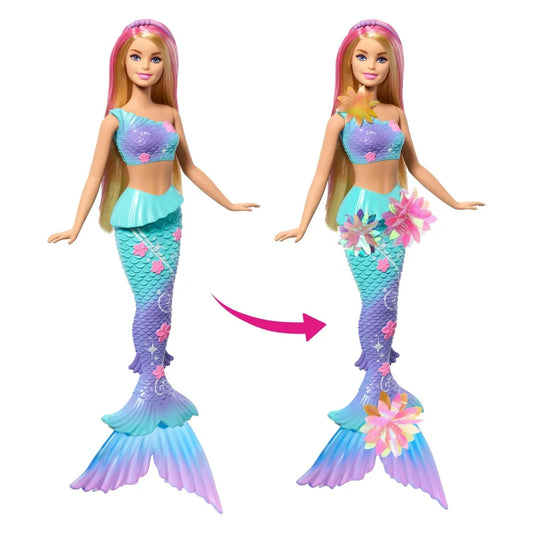 Barbie Sirena Flores Mágica.