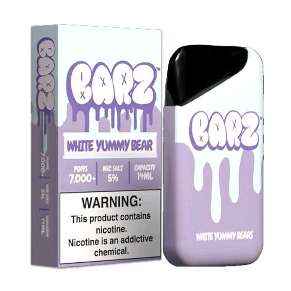 Barz White Yummy Bear 7000 puffs.