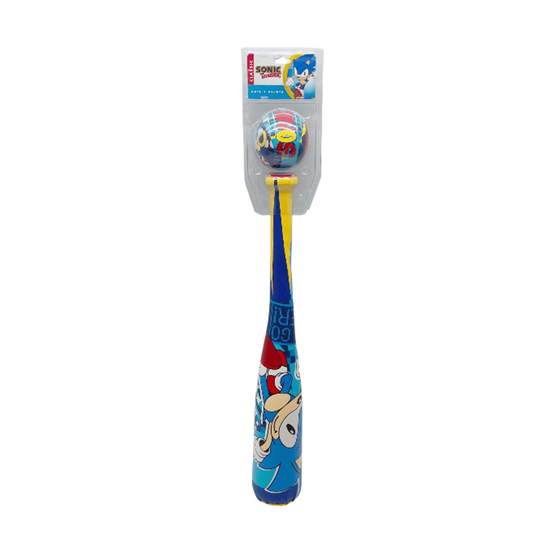 Bate de Beisbol con Pelota Sonic The Hedgehog.