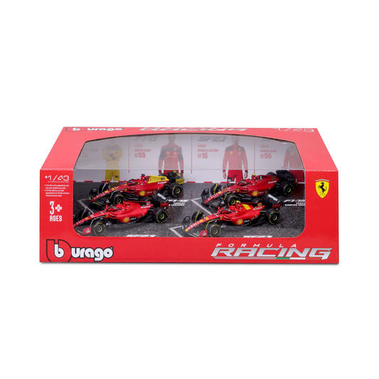 Bburago Formula 1 Ferrari 4 Pack.