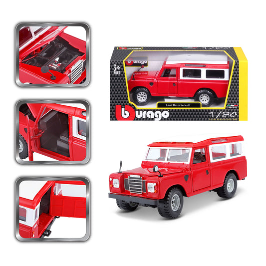 Bburago Land Rover Series II Rojo.