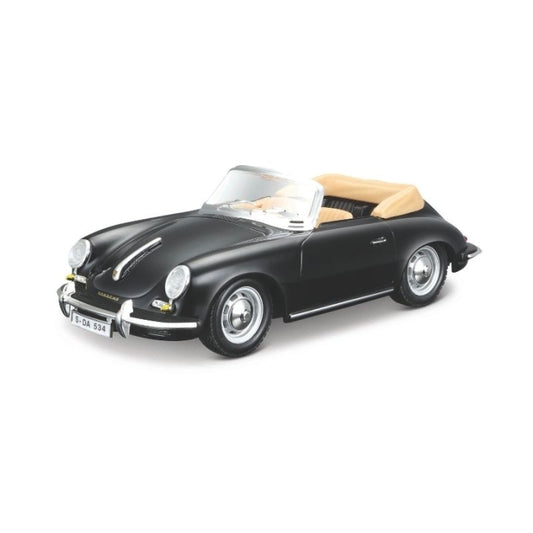 Bburago Porsche 356B Cabriolet (1961) Negro.