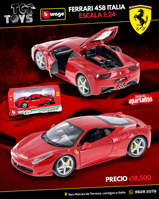 Bburago Race + Play Ferrari 458 Italia.