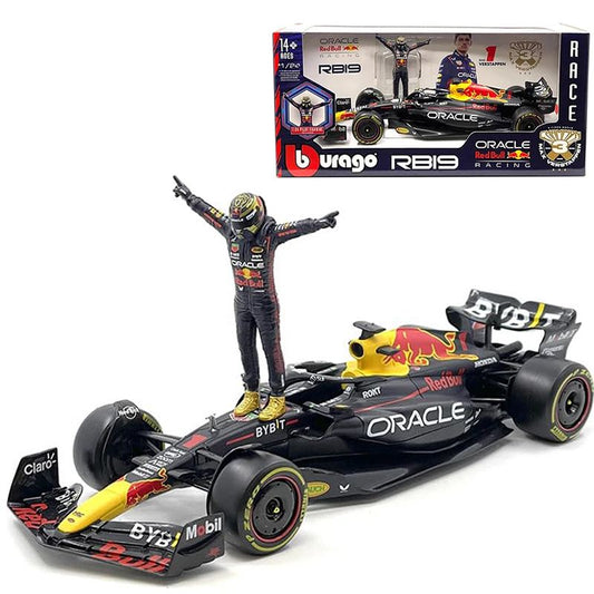 Bburago Red Bull Oracle Racing Set con Piloto #1.