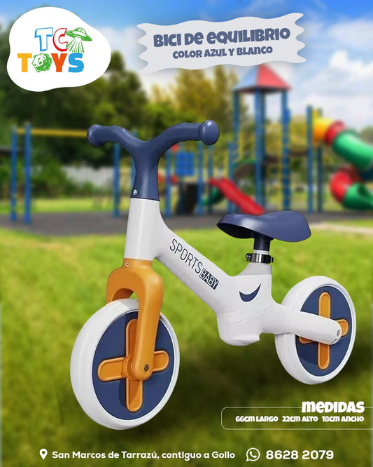 Bicicleta de Equilibrio Blanca.