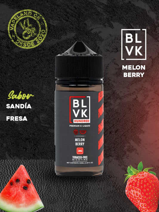 Blvk Hundred Melon Berry 0mg, 3mg y 6mg.