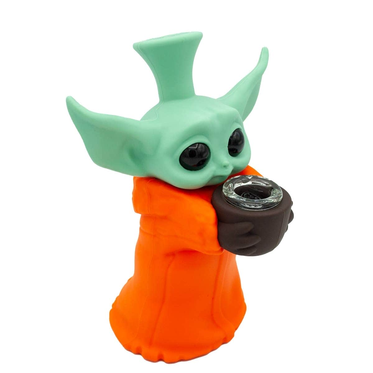 Bong de silicón Baby Yoda.