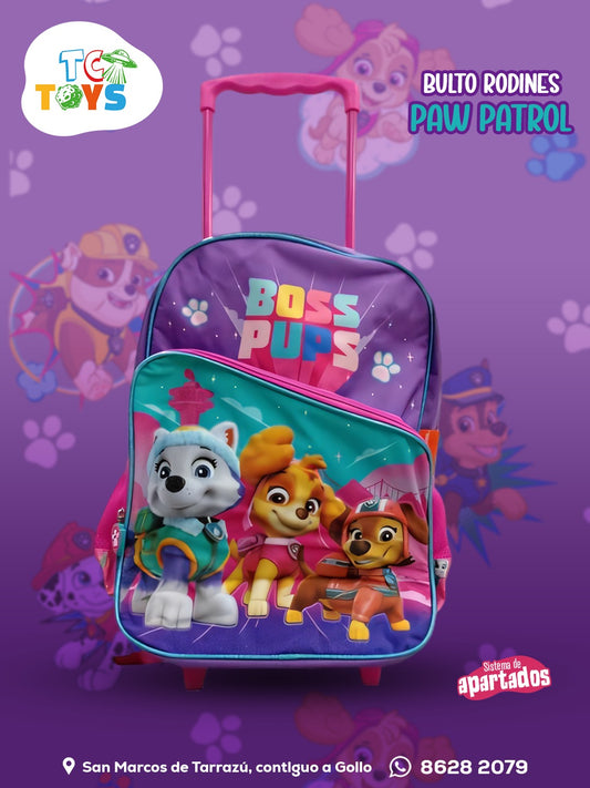 Bulto de Rodines Mediano de Paw Patrol Skye.
