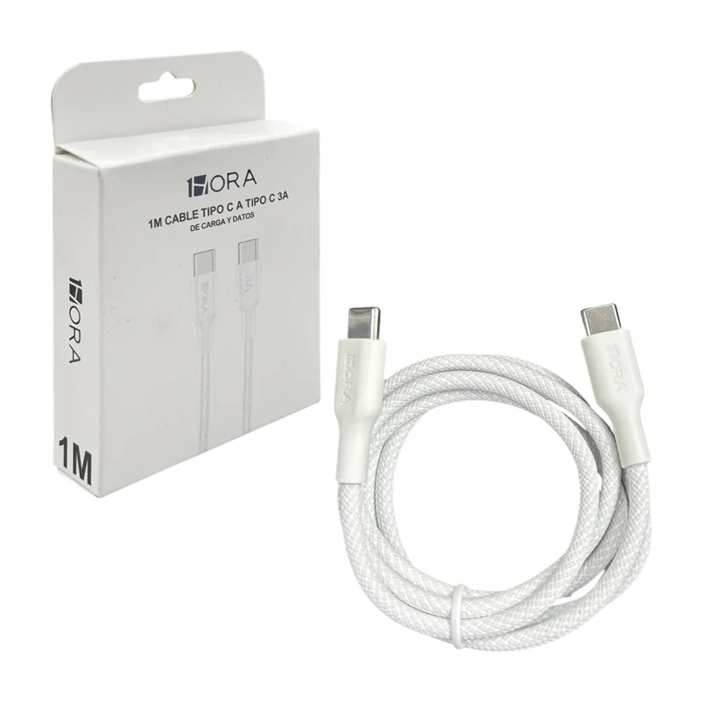 Cable 1 Hora Tipo C a Tipo C 3A CAB272.