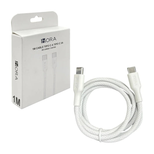 Cable 1 Hora Tipo C a Tipo C 3A CAB272.